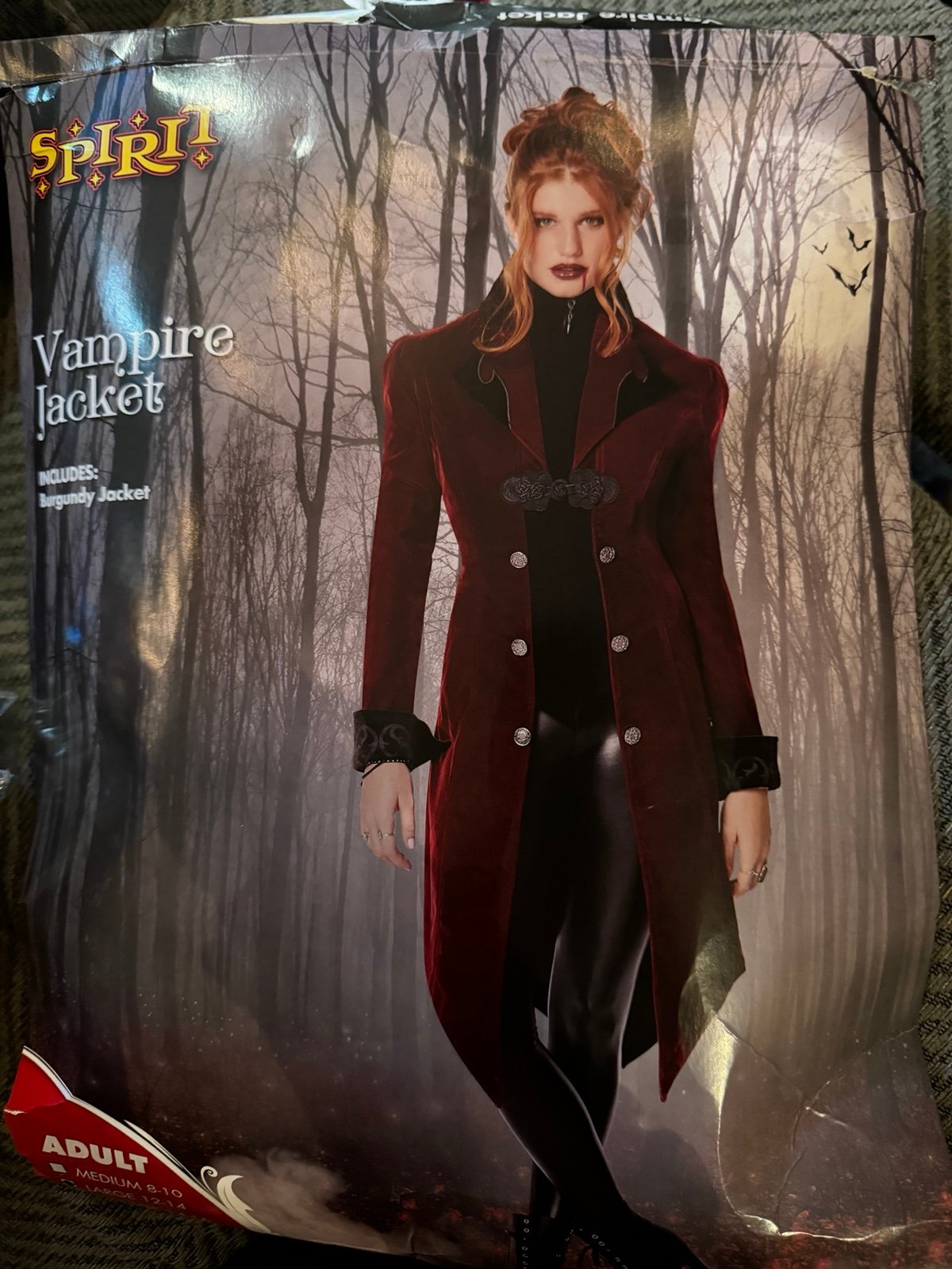 Vampire Jacket Deluxe Vampire Costume Ladies Women’s Spirit Halloween
