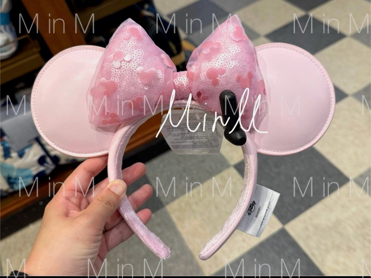 Disney Parks Mickey Icon Minnie Mouse Headband For Adults Light Pink 2025
