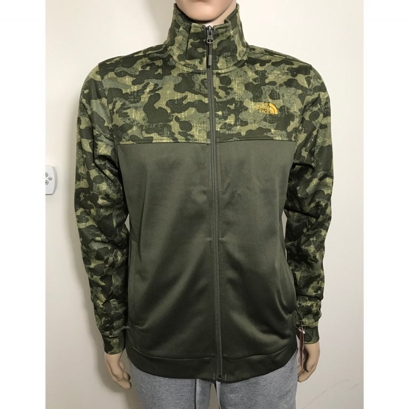 The North Face Men's 100 Cinder Full Zip Jacket New Taupe Green Camo S LAST ONE!