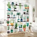 Botanical Plant Lovers Greenhouse Theme Bath Shower Curtain New in Package