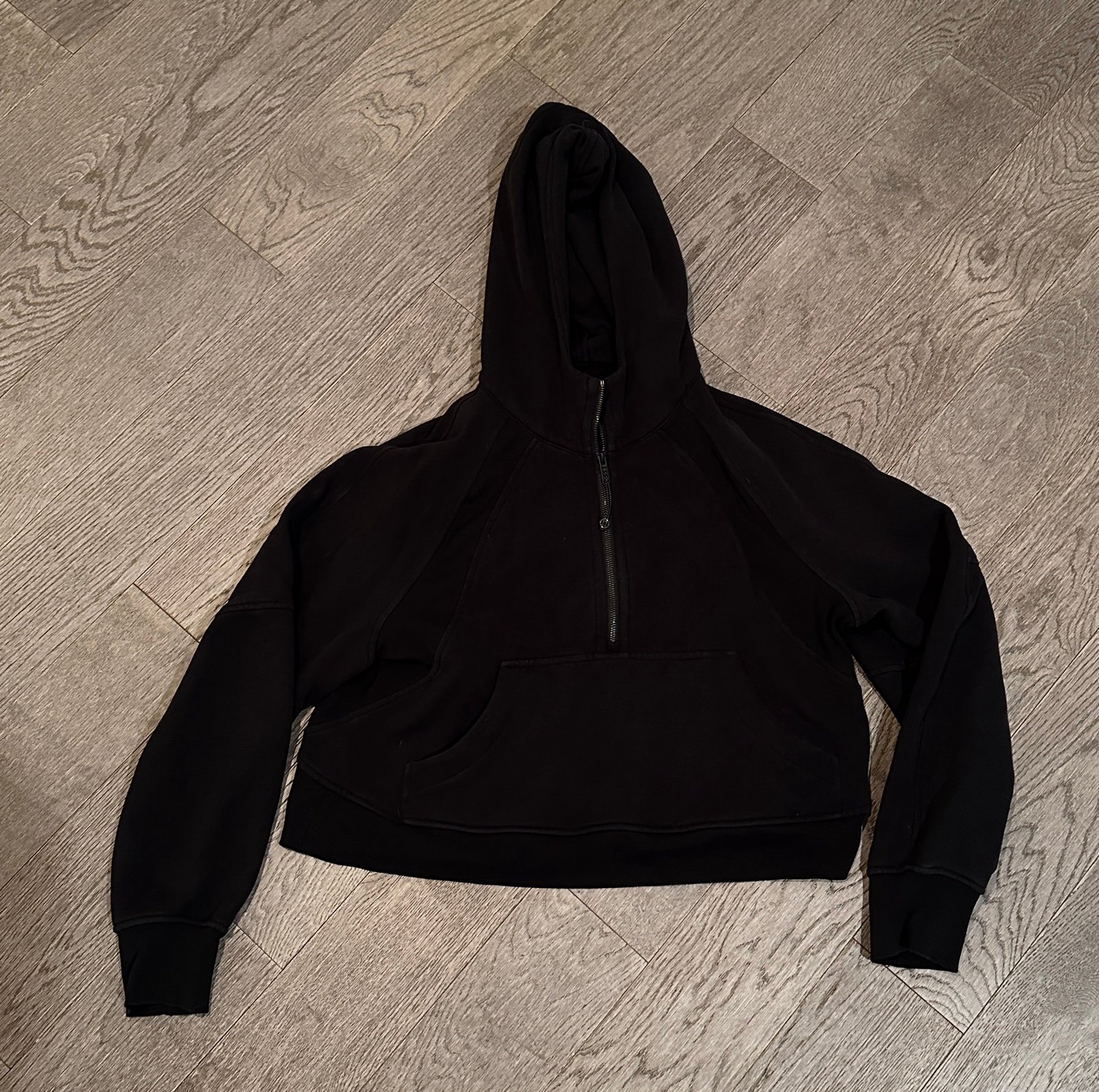 Lululemon Black Scuba Oversized 1/2 Zip Hoodie Size M/L