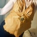 handmade halter top • 1980’s original • deerskin leather