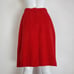 Vintage 80's Red Wool Pencil Skirt