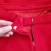 Vintage 80's Red Wool Pencil Skirt