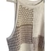 Anthropologie Elliotte Lurex knit halter tank neckline, cream, tan, metallic gol