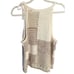 Anthropologie Elliotte Lurex knit halter tank neckline, cream, tan, metallic gol