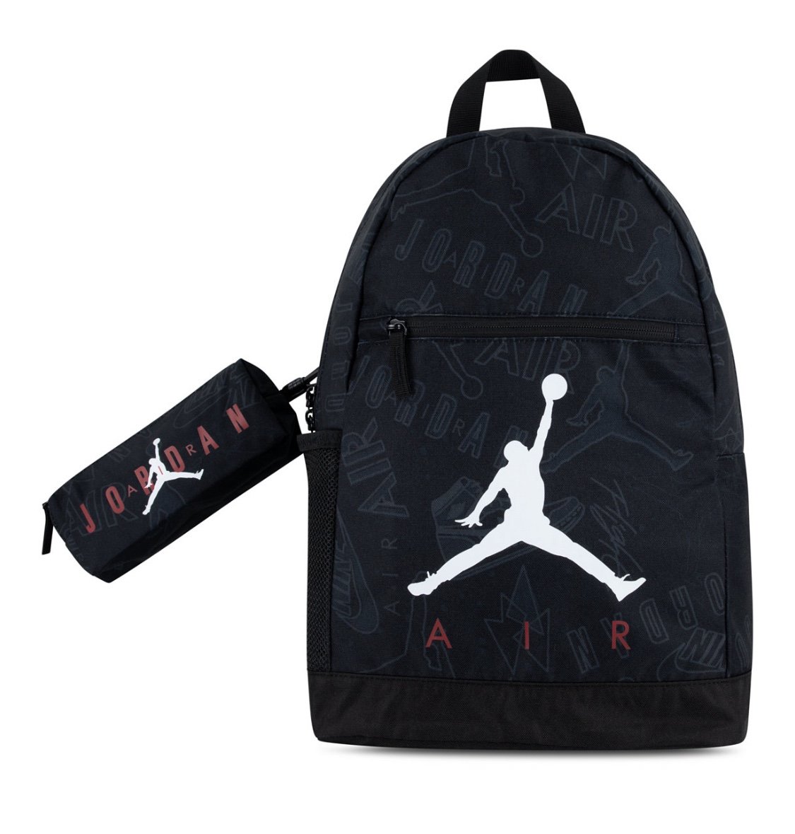 New Nike Air Jordan Big Kids Backpack SCHOOL Laptop BAG With Pencil Case Black