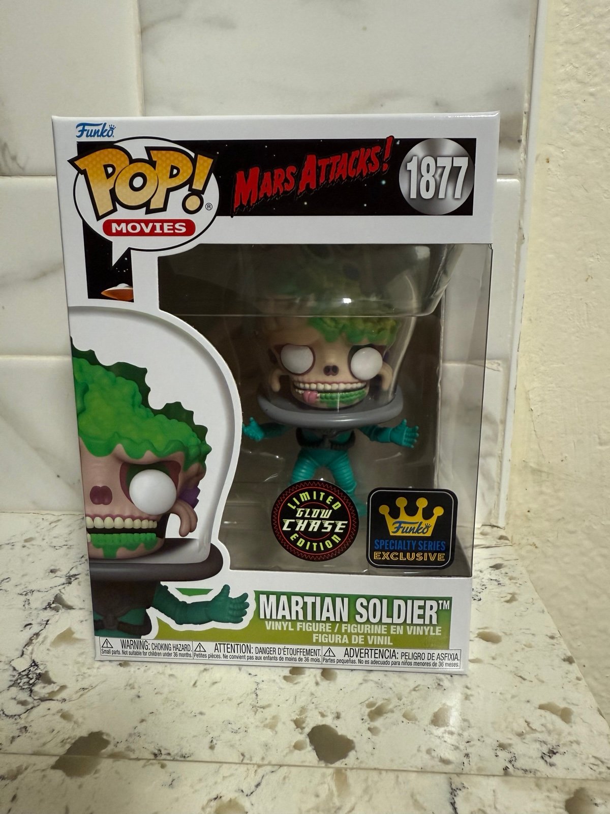 Funko Pop Mars Attacks Martian Soldier Chase Specialty Exclusive #1877