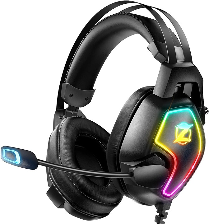 Gaming Headset for Xbox One Series X/S PS4 PS5 PC Switch, Noise Canceling w/ Mic