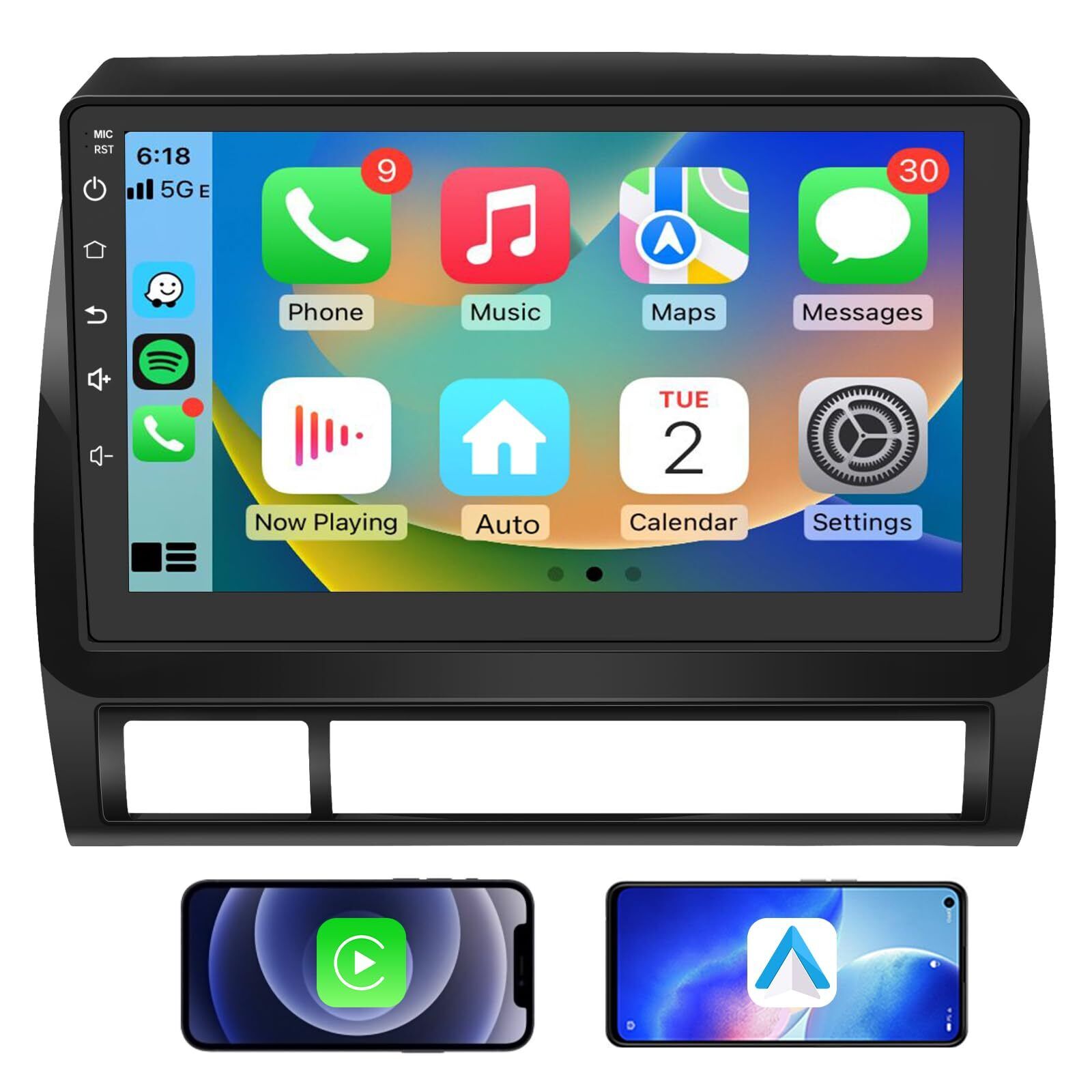 Android 13 Car Radio Compatible for Toyota Tacoma 2005-2015 with Wireless
