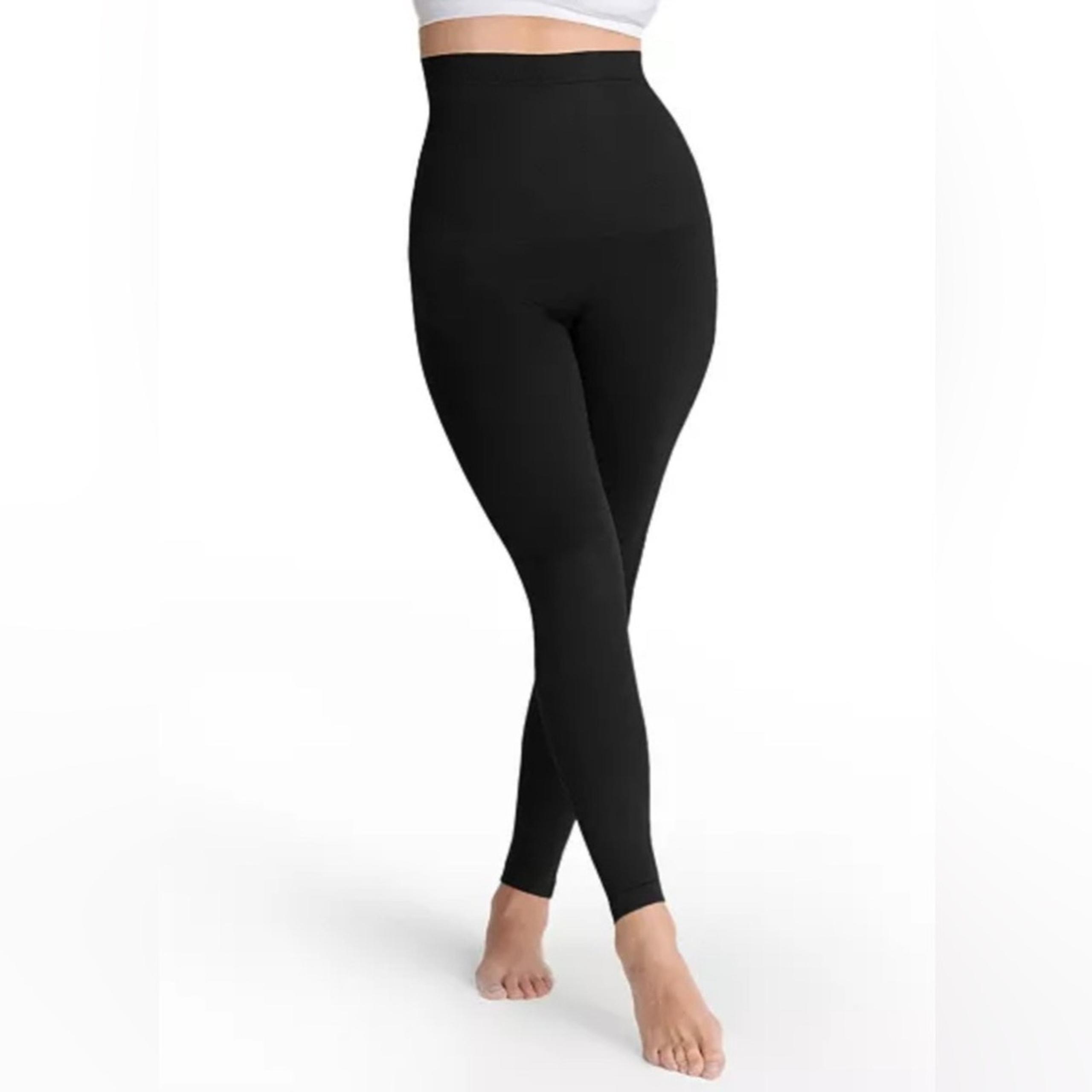 New SHAPERMINT Empetua High-Waisted Shaping Leggings BLACK Shapewear XL