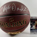 Clyde Drexler Signed Spalding NBA Basketball Auto Portland Trailblazers JSA COA