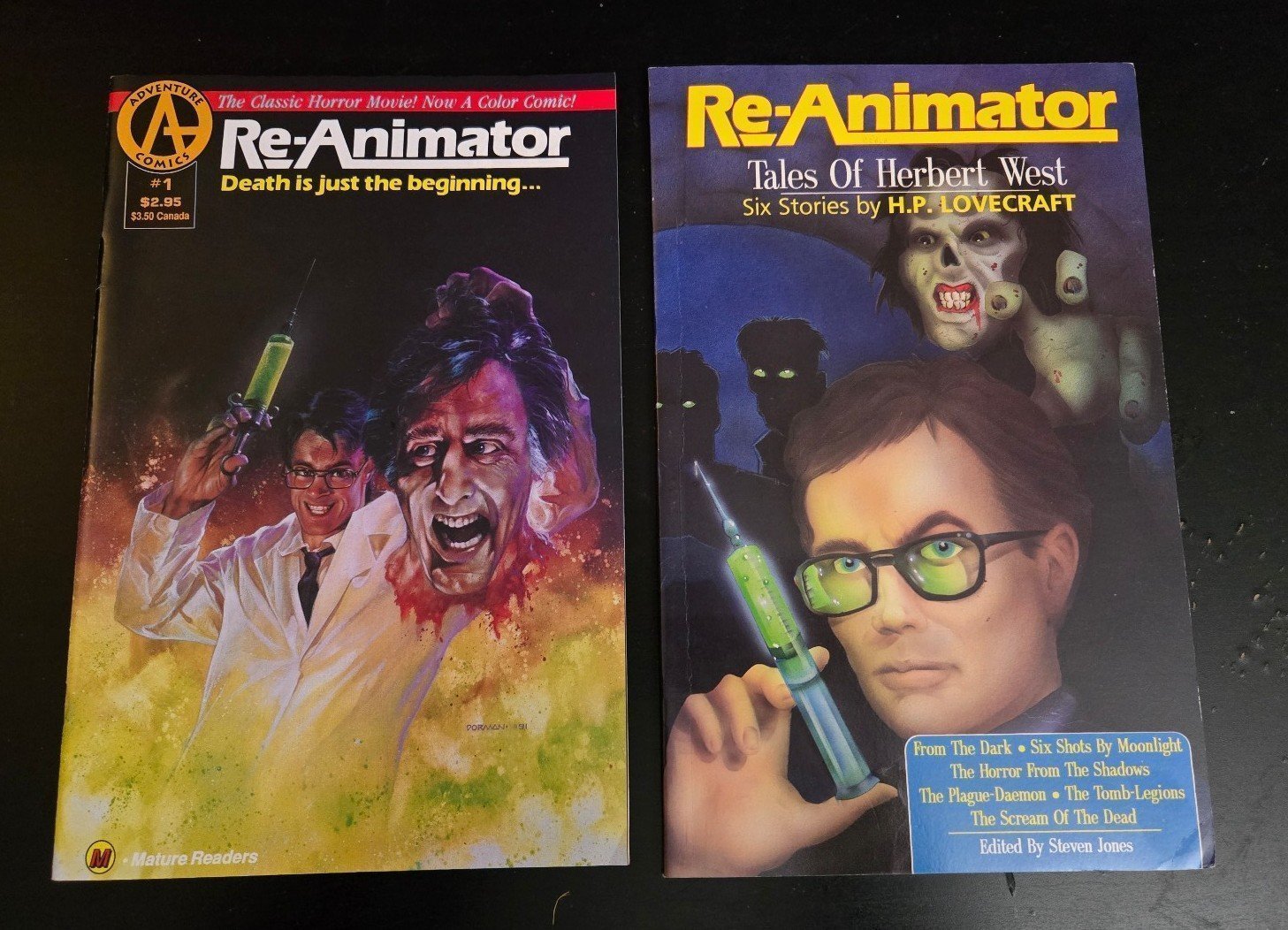 ReAnimator FIRST Comic Book and HP Lovecraft Stories