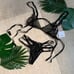 NWT Black Strappy Lace Sexy Lingerie Set Small S