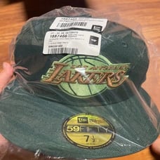 New Era Los Angeles Lakers State Fruit Avocado 59FIFTY Fitted Hat Size 7 1/2