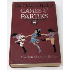 The Children's Book Of Games & Parties By Carolyn Bailey 1913 Halloween Book VTG