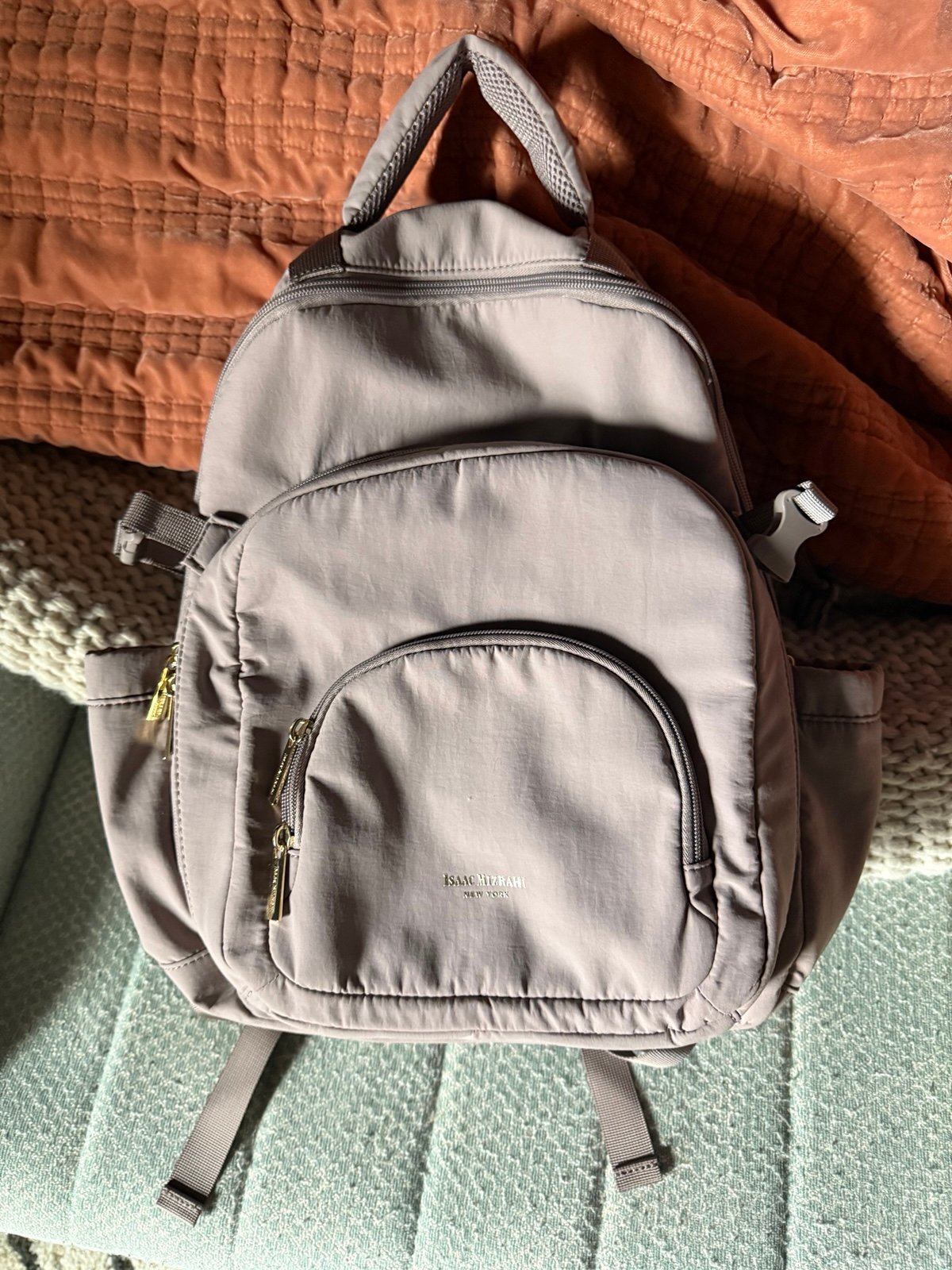 Isaac Mizrahi Stanley Backpack Taupe