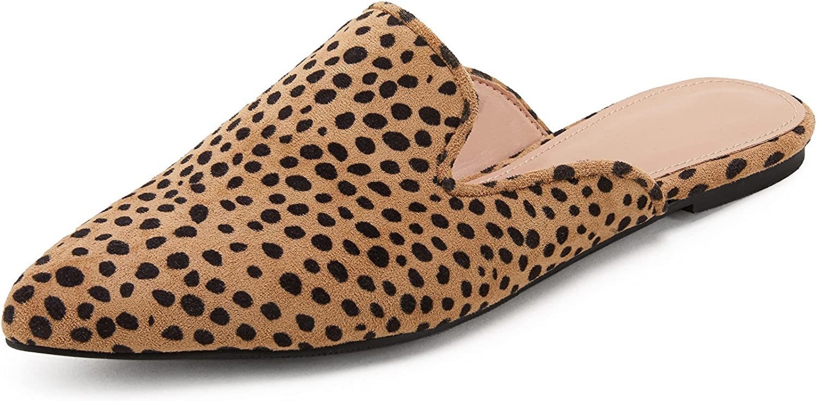Casual Flat Shoes for Girls Leopard Pointed Toe Shoes Women′ S Shoes Flat