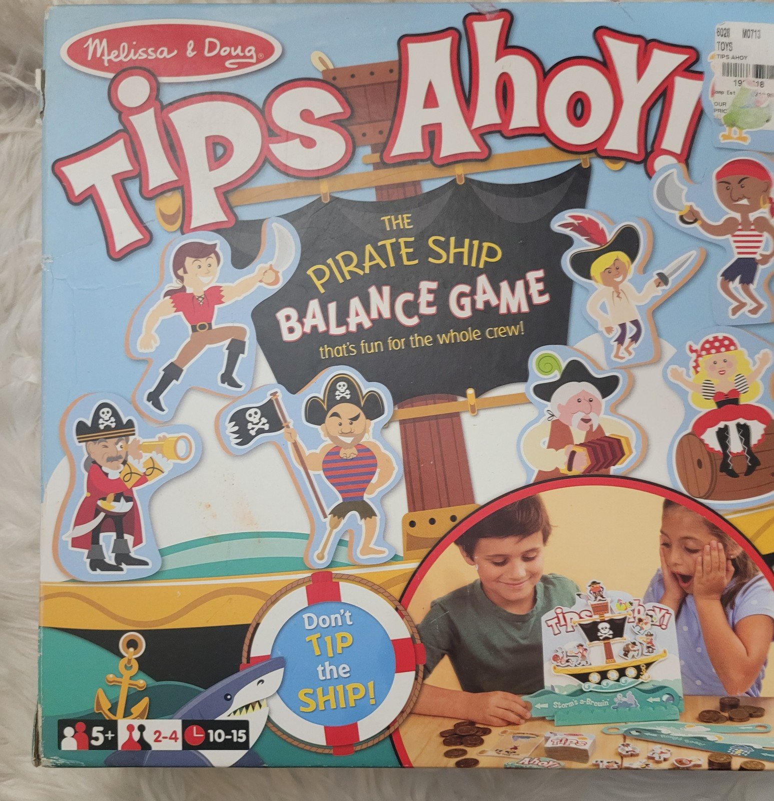 Melissa & Doug Tips Ahoy!Pirate Ship Balance Game Tips Ahoy,missing Only 3 Coins