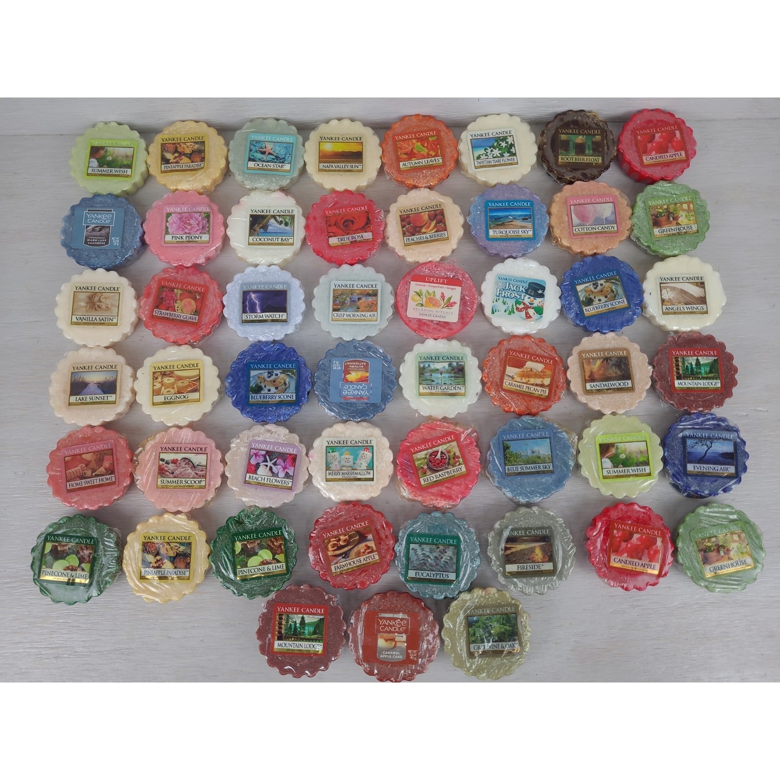 Yankee Candle Scented Wax Tarts Wax Melts Variety of Scents lot of 51