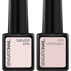 Sensationail Sensational Gel Nail Polish Babydoll Pink Champagne French Manicure
