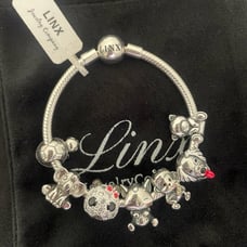 Linx Snake Chain Bracelet with Animal Themed Charms
