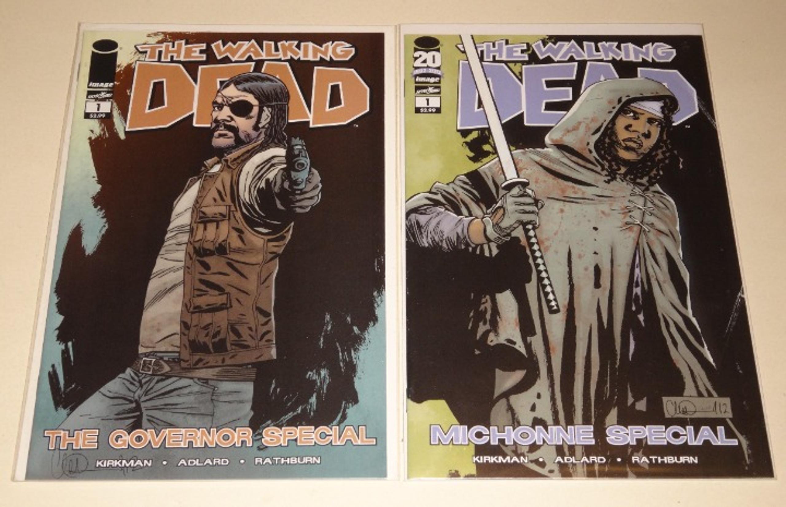 Walking Dead Governor / Michonne Special LOT OF 2 comic book one shots NM image