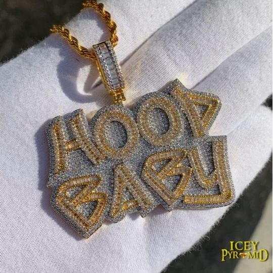 Luxury Font Hood Baby Duo Color Pendant