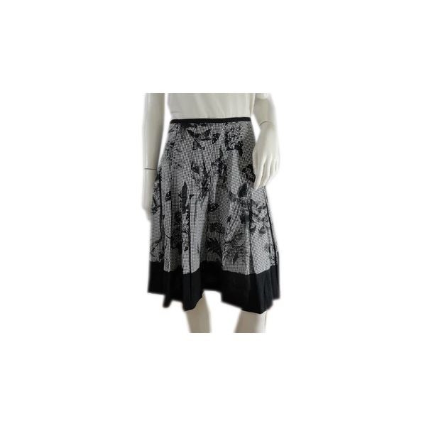 Talbots Skirt White & Black Sz 4P