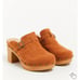 TORRID SIZE 10.5 WW MULE CLOG - FAUX SUEDE COGNAC