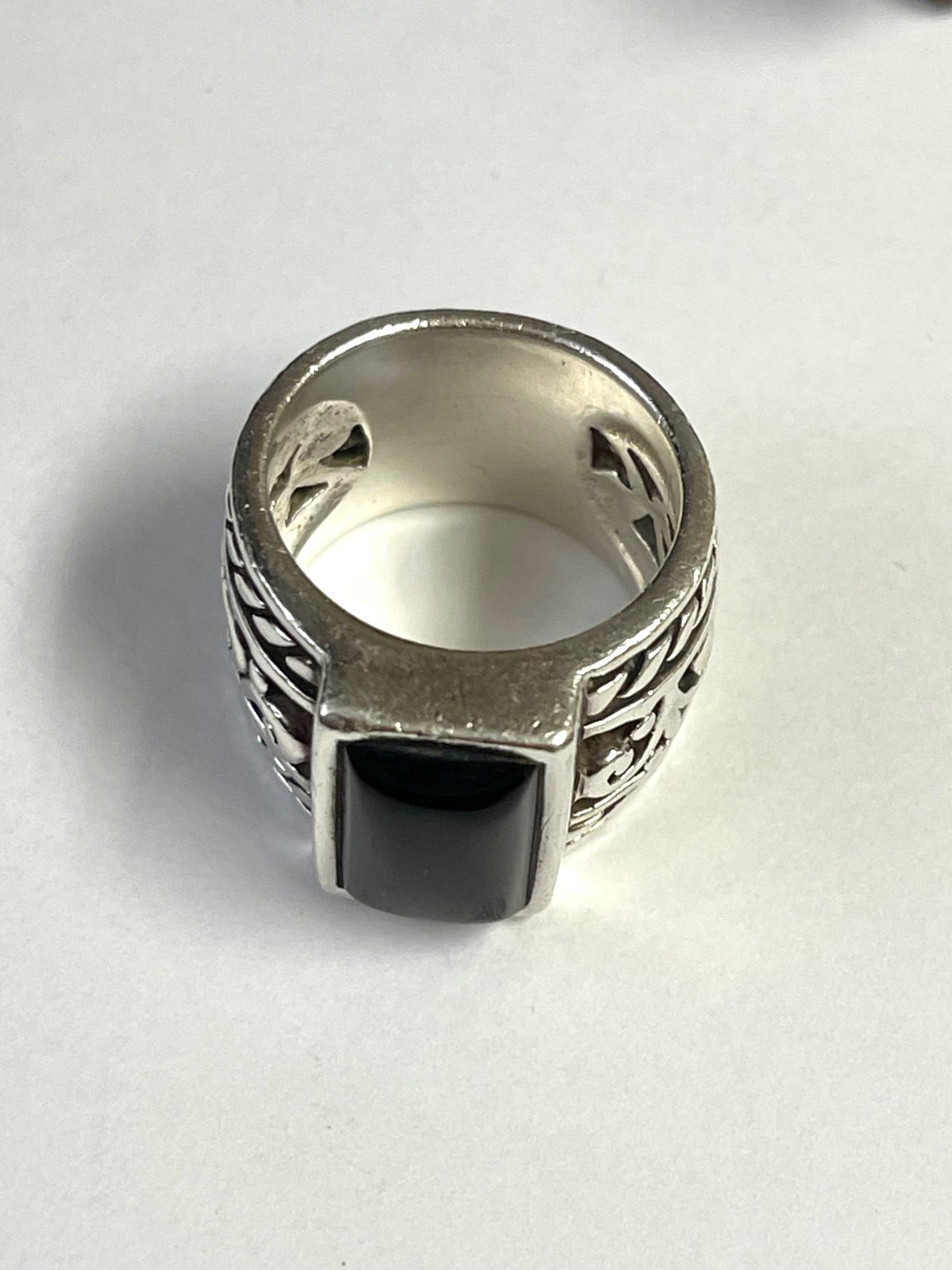 Silpada Sterling Silver Black Onyx Ring Size 7