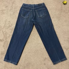 Vintage Y2K Baggy Fubu Jeans Mens Size 34x32 Blue Denim Streetwear Hip Hop Style