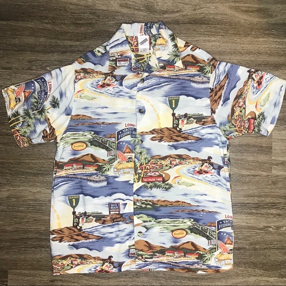 Tasmanian Devil WB Button Down Hawaiian