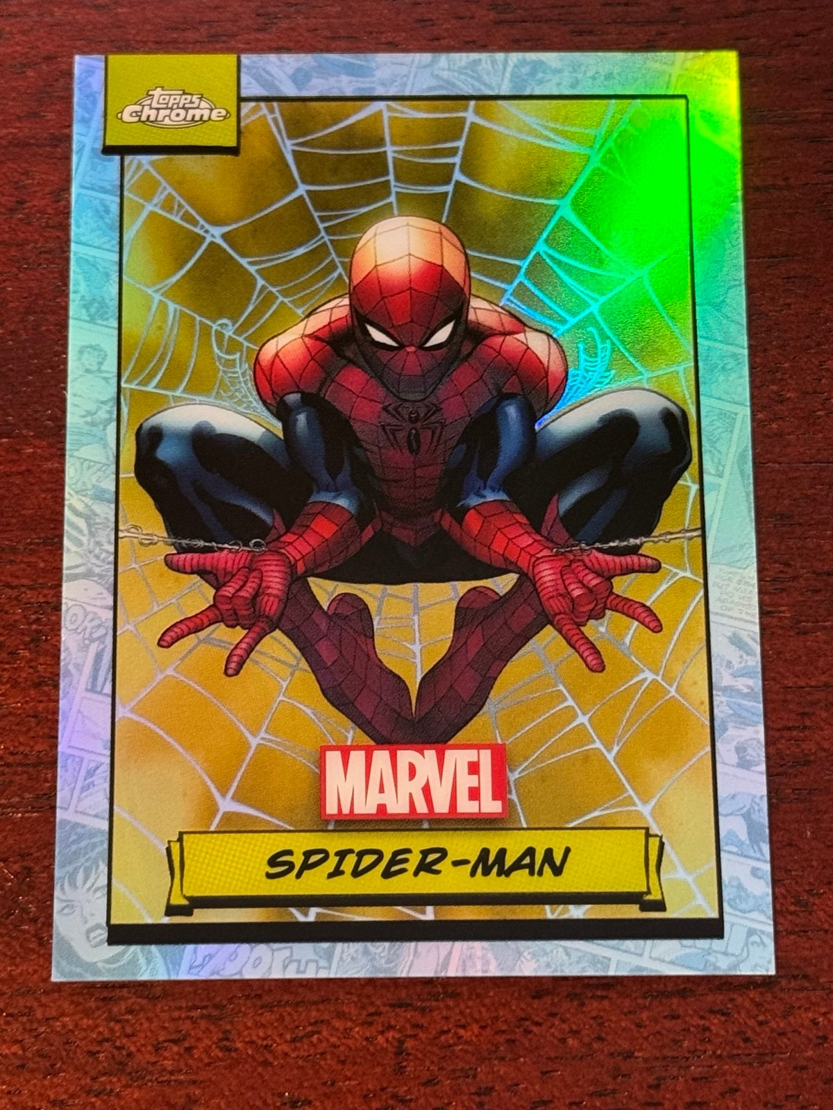2024 topps chrome marvel Spider-Man Refractor