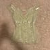 Vintage Candie's cream white lace corset-style top
