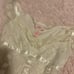 Vintage Candie's cream white lace corset-style top