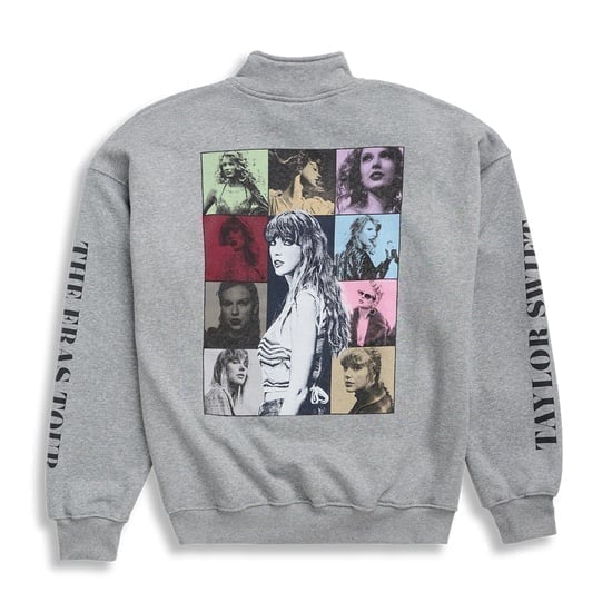 TAYLOR SWIFT | THE ERAS INTERNATIONAL TOUR GREY QUARTER ZIP | Original | L