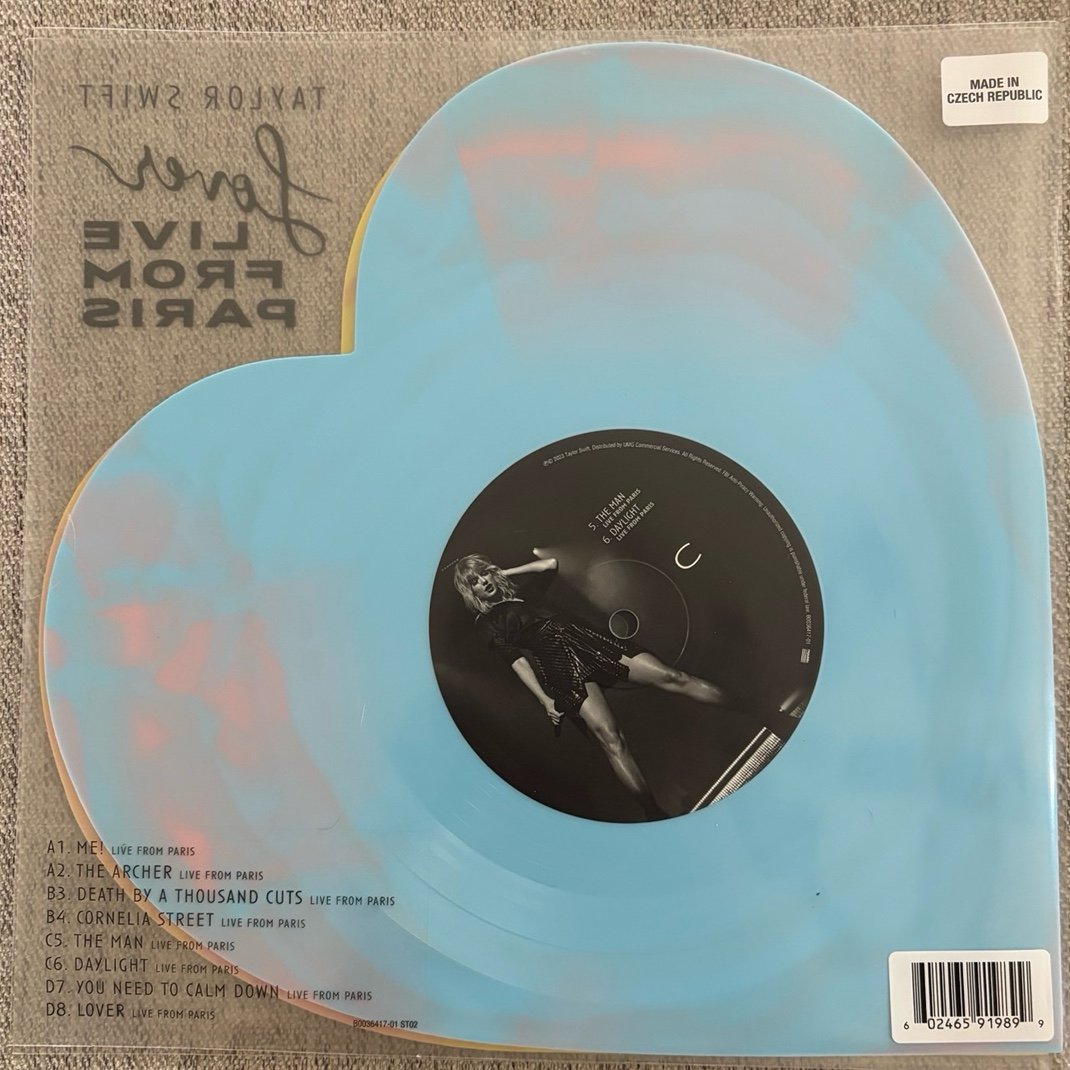 Lover Live From Paris Vinyl - detail