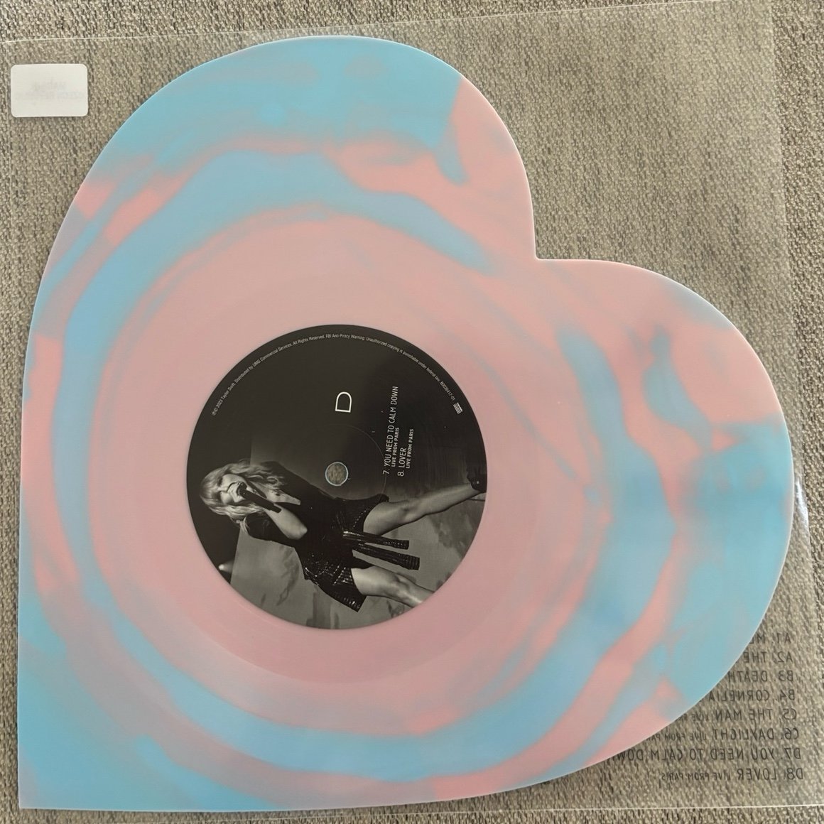 Lover Live From Paris Vinyl - detail