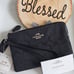 NWT Coach Outlet Corner Zip Wristlet In Signature Jacquard