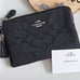 NWT Coach Outlet Corner Zip Wristlet In Signature Jacquard