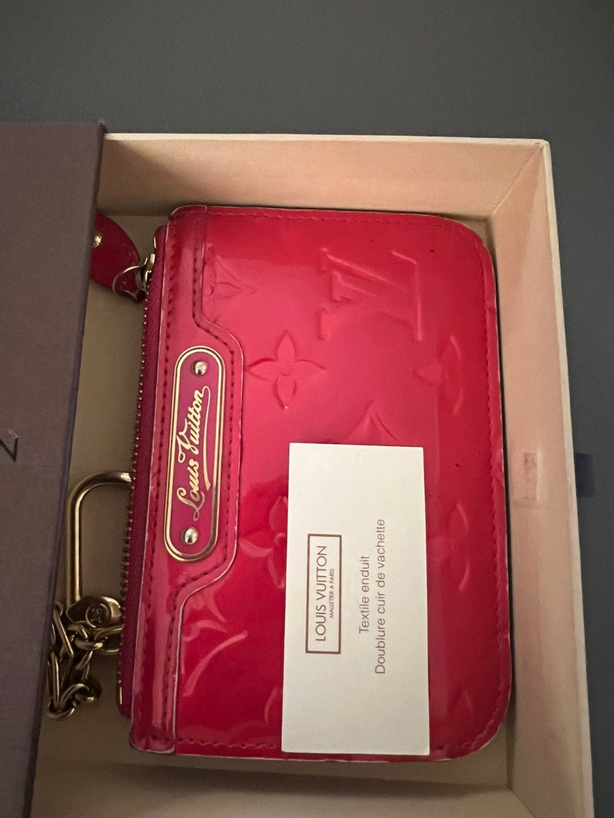 Louis Vuitton Zippy Coin Purse Limited Edition Monogram Vernis Rayures Red Walle