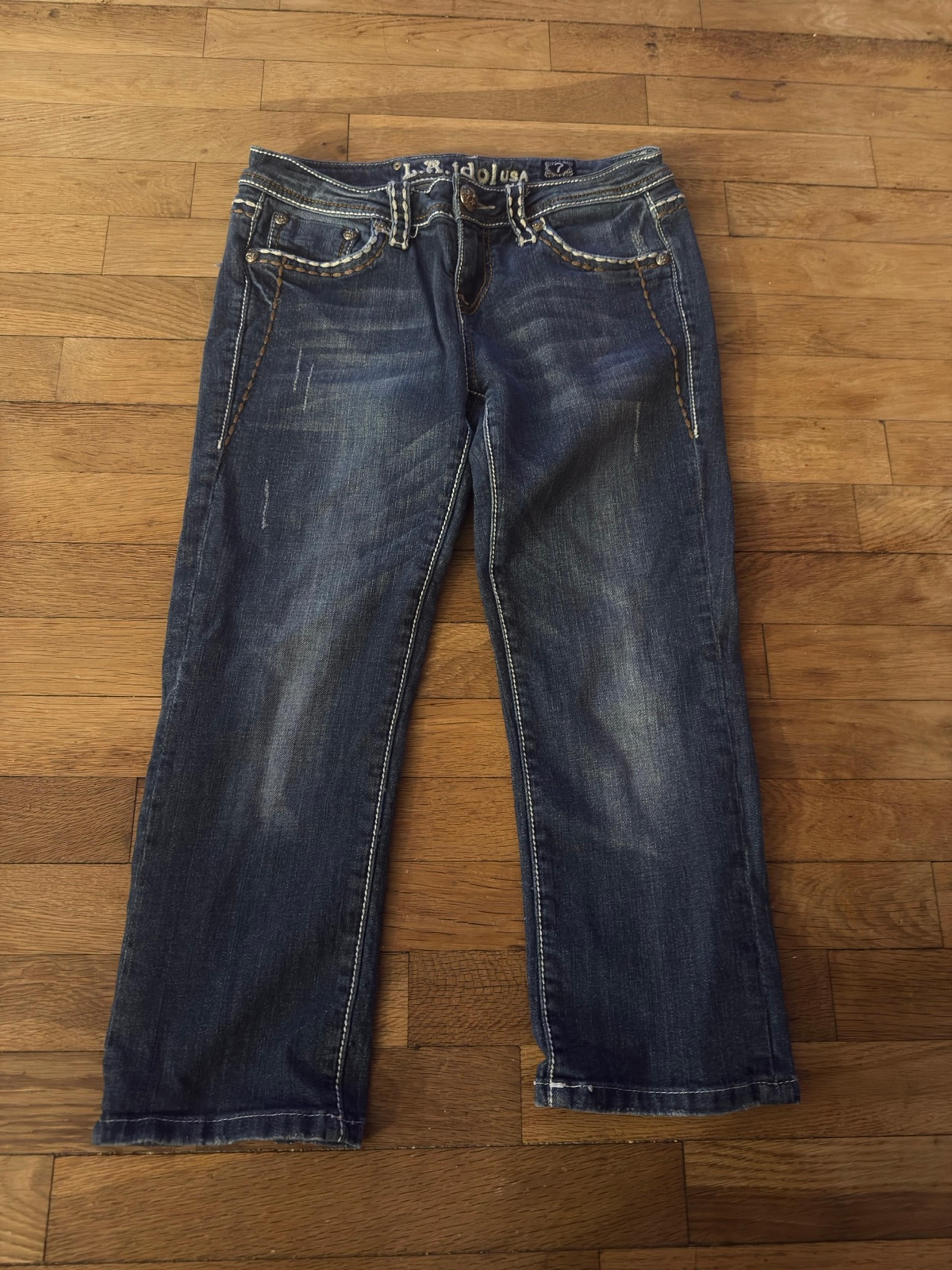 la idol stretch straight leg jeans