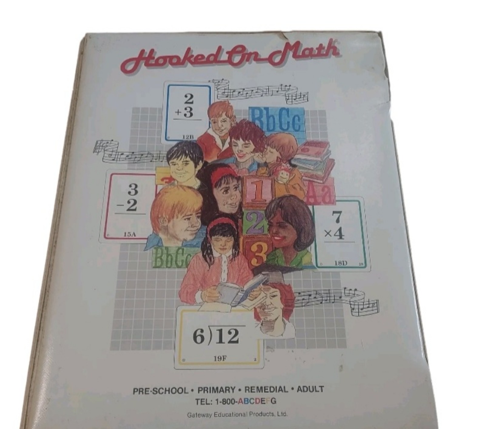 Hooked On Math Pre-School Primary Remedial Adult Cassette Tapes Books Cards.