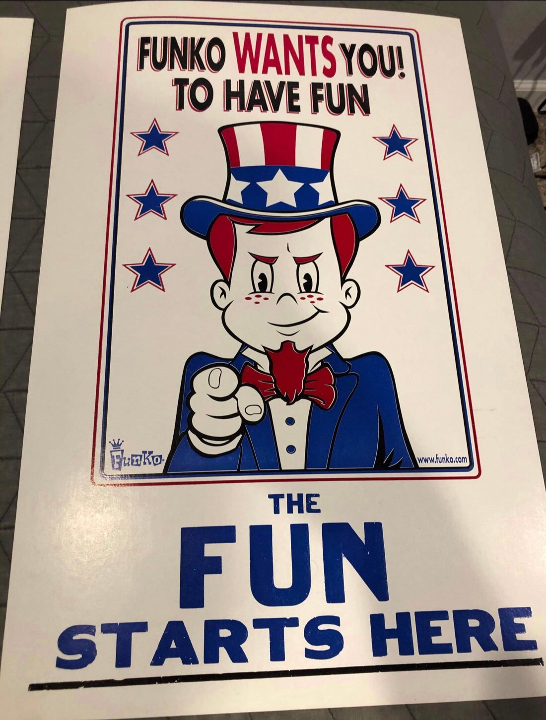 Old Funko Poster.