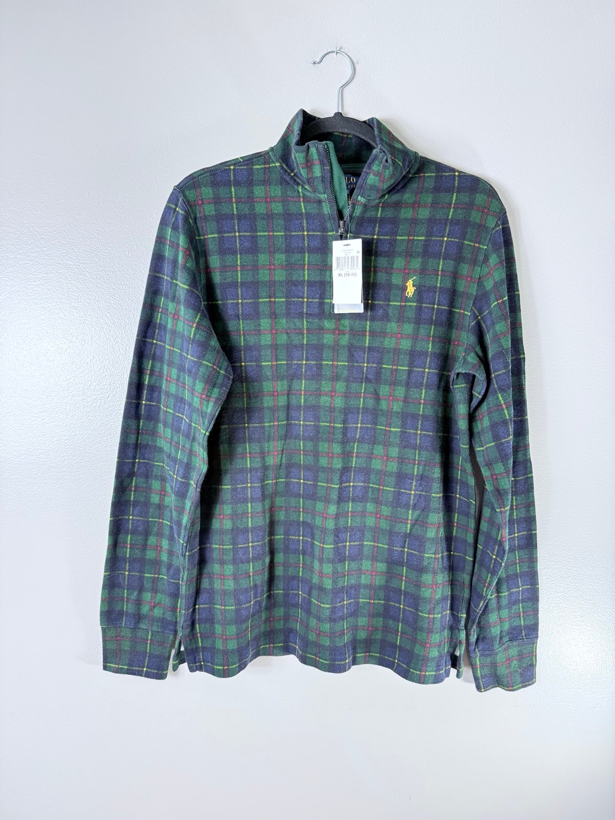 Polo Ralph Lauren Holiday Heritage Quarter Zip Size 18/20 NEW
