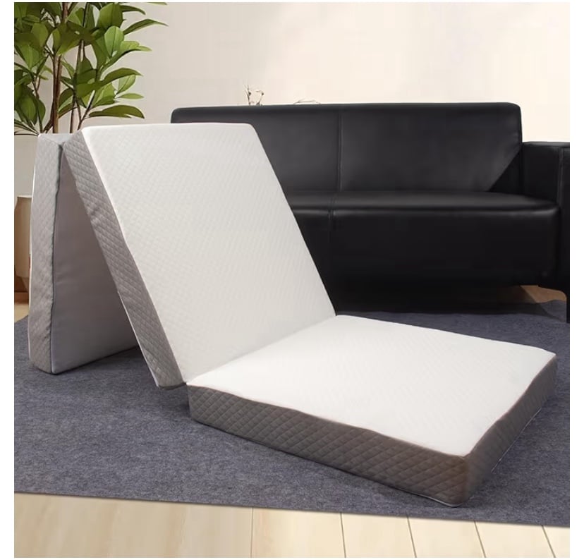 Tri-Fold 3” Collapsible, Portable Memory Foam Mattress