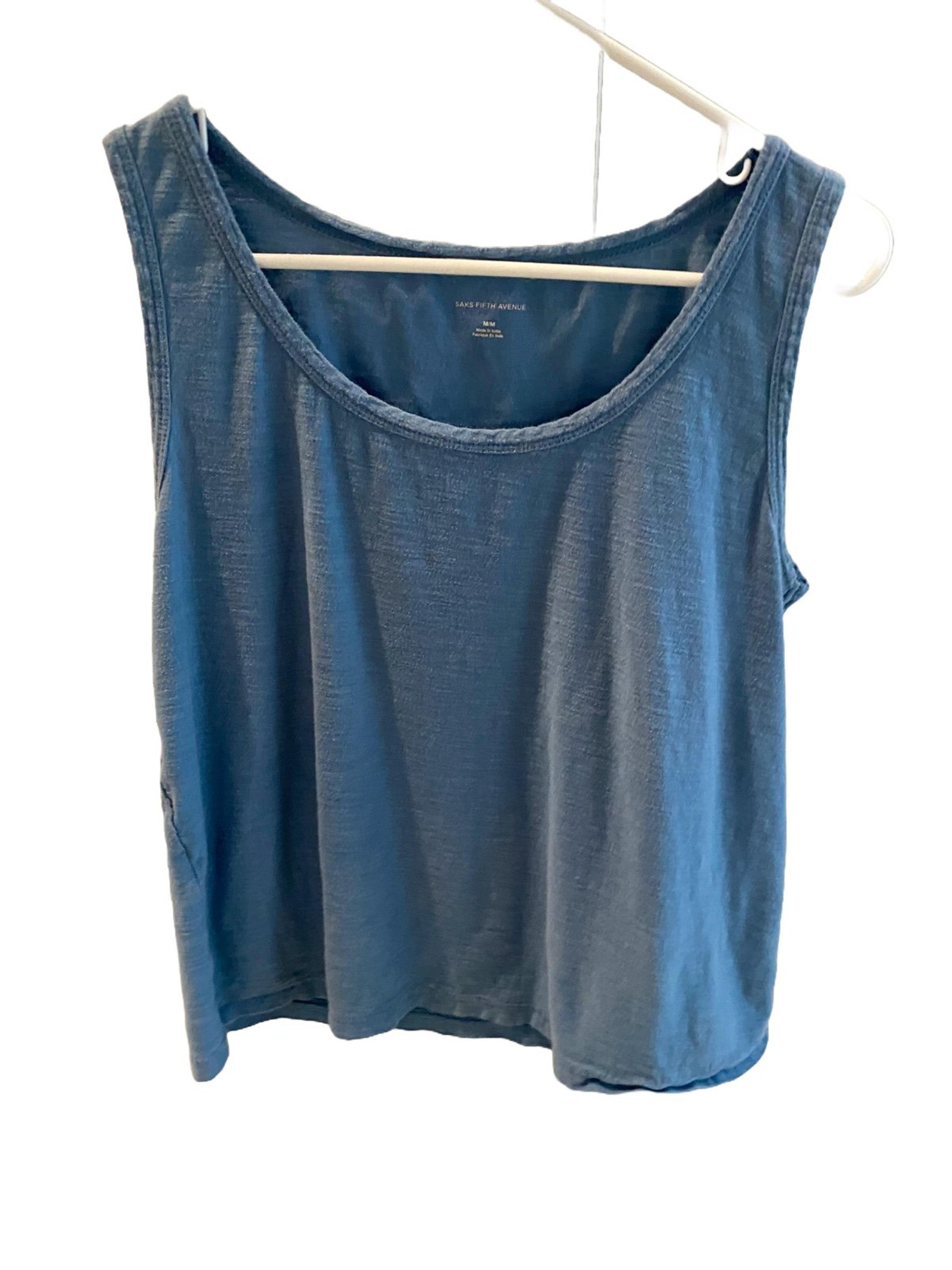 Women’s Blue Saks Fifth Avenue Tank Top Size Medium