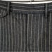 Ralph Lauren Rugby Charcoal Gray Pinstripe Striped Wool Blend Pants 8 Cashmere