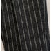 Ralph Lauren Rugby Charcoal Gray Pinstripe Striped Wool Blend Pants 8 Cashmere